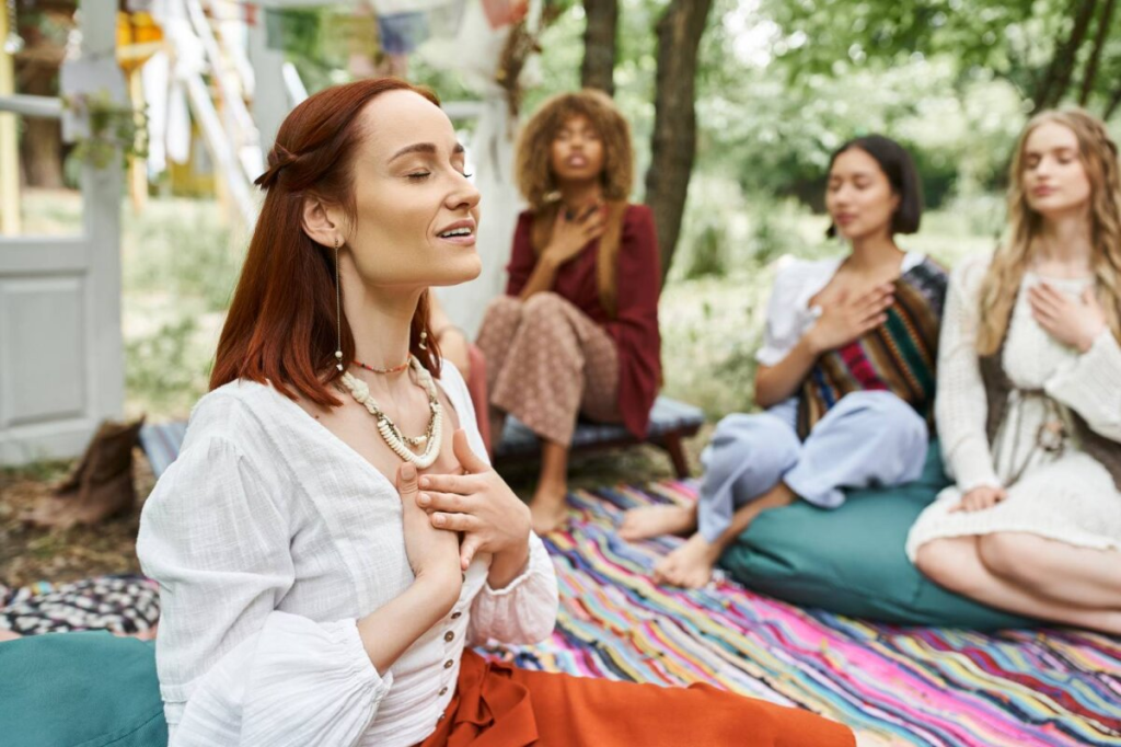 cercle de femmes organisé dans un espace de constellations familiales et systémiques près de Lausanne - Vaud - Suisse romande